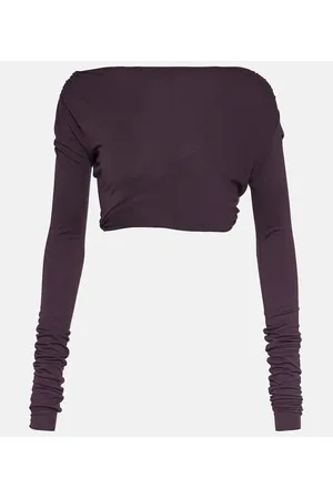 Rick Owens Lilies jersey cropped top