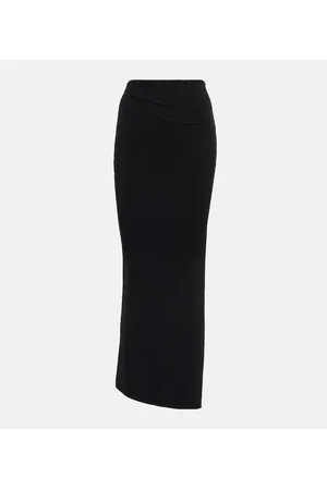 CHRISTOPHER ESBER Cutout ribbed-knit maxi skirt