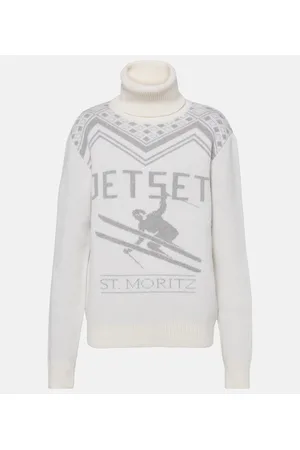 JET SET Wool intarsia turtleneck sweater
