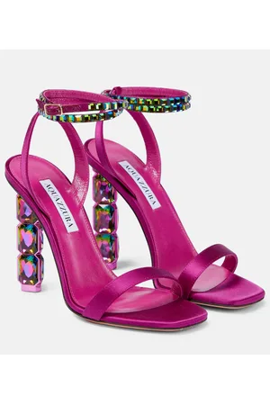 Aquazzura Aura embellished satin sandals