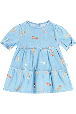 Stella McCartney Bow-detail denim dress