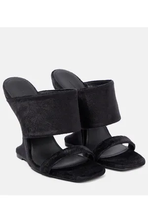 Rick Owens Cantilever suede mules