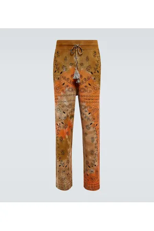 Alanui Bandana Piquet jacquard cotton pants