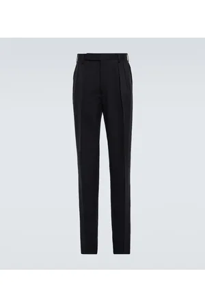 Ralph Lauren Pleated silk gabardine pants