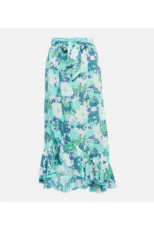 POUPETTE ST BARTH Aude floral midi skirt