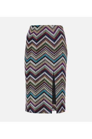 Missoni Zig Zag wool-blend pencil skirt