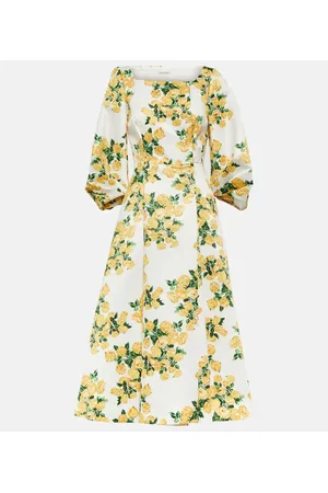 EMILIA WICKSTEAD Gabby floral taffeta faille midi dress