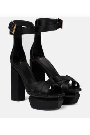 Balmain Ava satin platform sandals