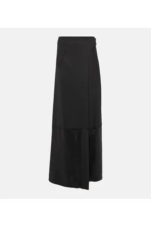 Victoria Beckham High-rise wool-blend maxi skirt