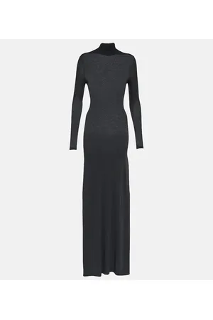 Balenciaga Ribbed knit cover-up dress