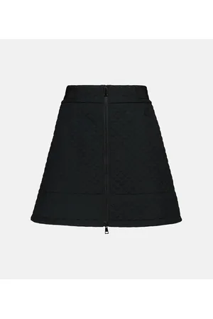 Moncler High-rise quilted miniskirt