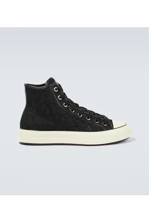 VALENTINO GARAVANI Toile Iconographe canvas sneakers