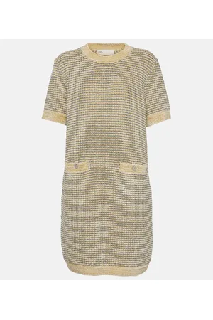 Tory Burch Striped velvet minidress