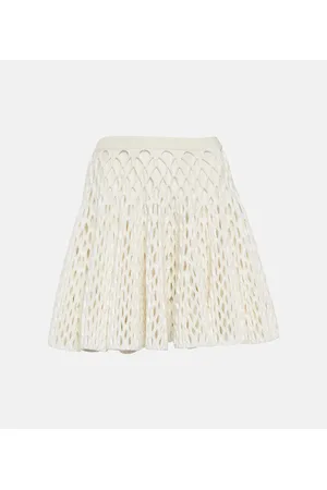 Alaïa AlaÃ¯a High-rise knit miniskirt