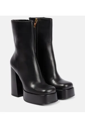 VERSACE Medusa Aevitas leather platform boots