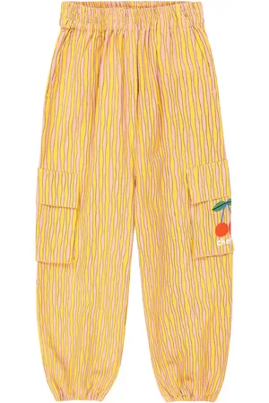 Jelly Mallow Printed cotton cargo pants