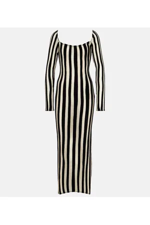 LAQUAN SMITH Striped gown