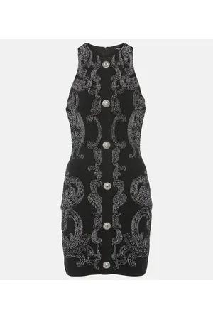 Balmain Paisley jacquard LurexÂ® minidress