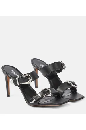 PARIS TEXAS Ursula leather mules