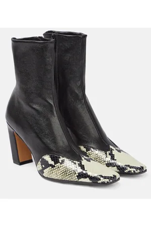 Khaite Nevada leather ankle boots