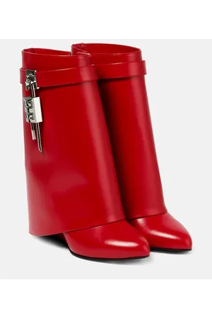 Givenchy Shark Lock leather ankle boots