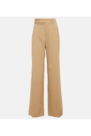 Chloé ChloÃ© Mid-rise straight wool-blend pants