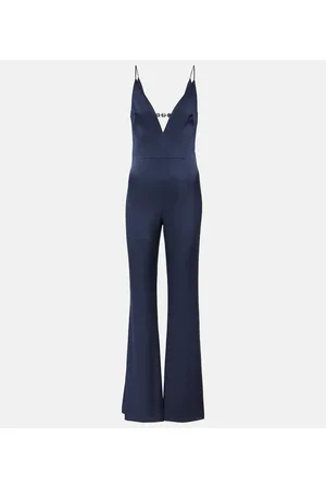 GALVAN Avedon Globe crÃªpe satin jumpsuit