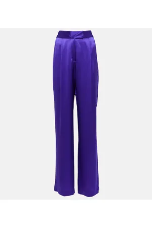 The Sei High-rise wide-leg silk satin pants