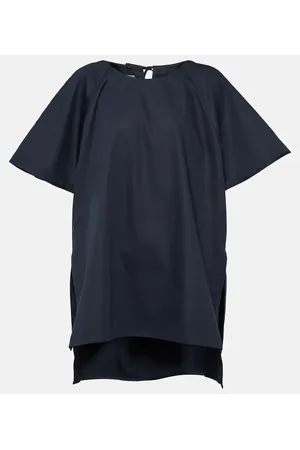 CO Oversized tton and silk T-shirt