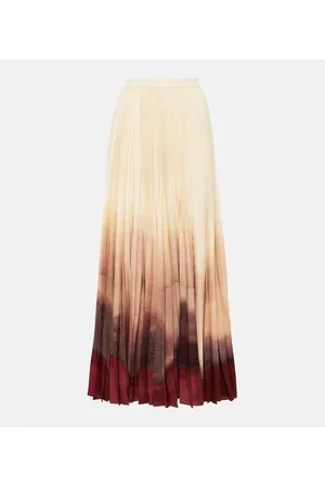 Altuzarra Sif pleated ombrÃ© maxi skirt