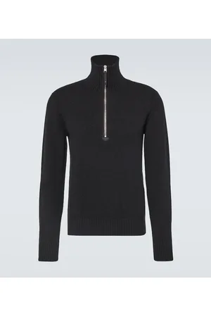Tom Ford Wool and cashmere-blend half-zip sweater