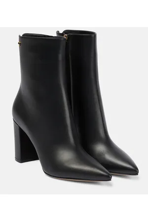 Gianvito Rossi Piper 85 leather ankle boots