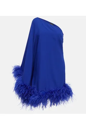 ‎Taller Marmo‎ Piccolo Ubud feather-trimmed minidress