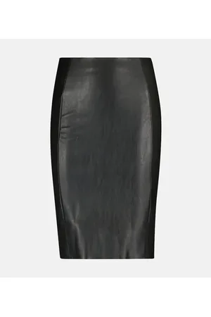 Wolford Jenna faux leather midi skirt