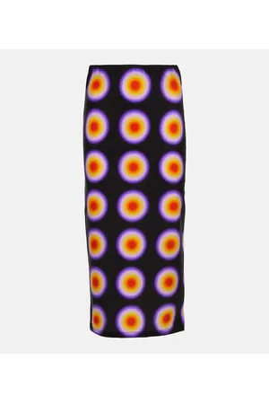 Sportmax Gestro printed midi skirt
