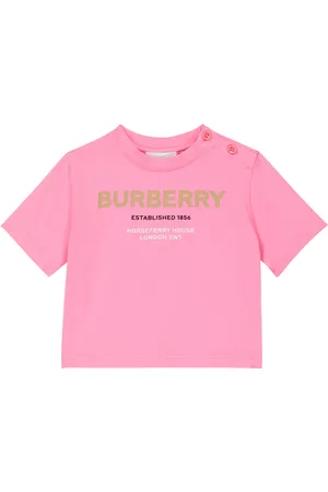 Burberry Baby printed cotton-blend T-shirt