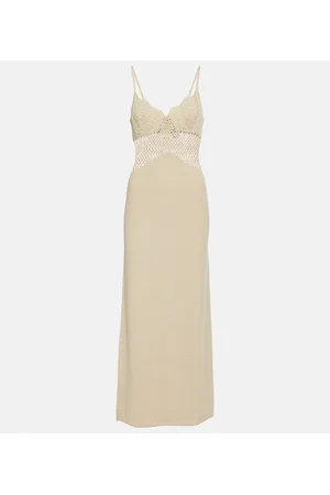 Staud Knitted cotton-blend maxi dress