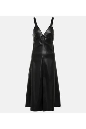 Stella McCartney Faux leather slip dress