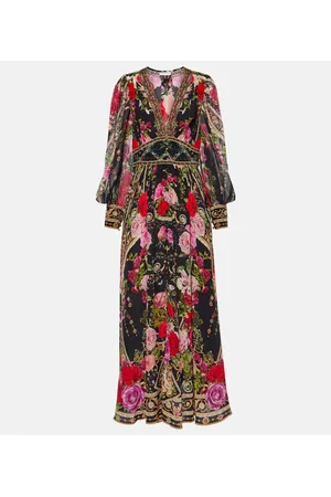 Camilla Floral printed silk maxi dress