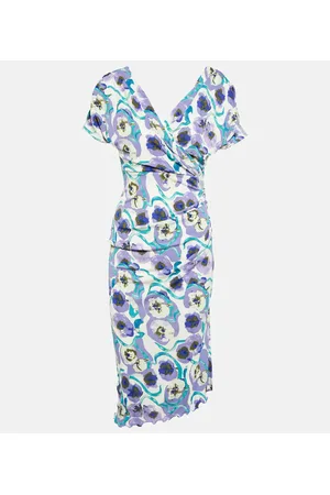 Diane von Furstenberg Havana printed jersey midi dress