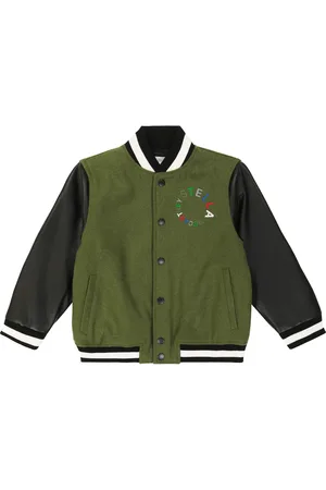 Stella McCartney Logo wool-blend varsity jacket