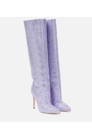 PARIS TEXAS Holly embellished knee-high boots