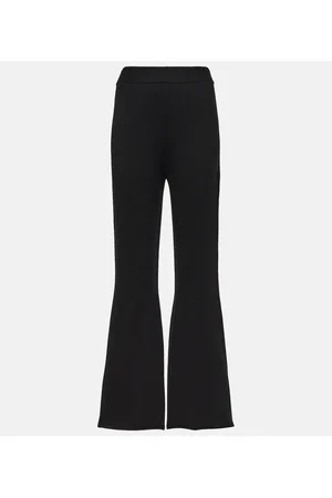 Joseph Wool-blend knit flared pants