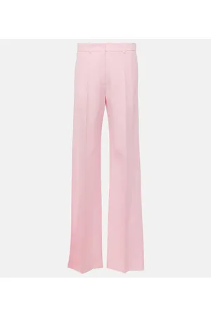 VALENTINO Wool and silk wide-leg pants