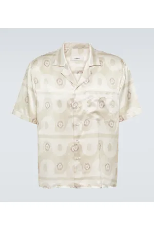COMMAS Printed silk and cotton shirt