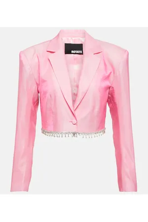 ROTATE Embellished cropped blazer