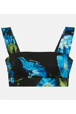 Dolce & Gabbana Floral cotton bra top
