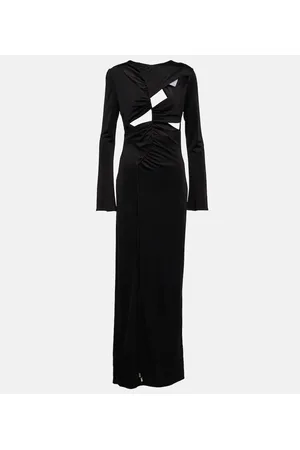 GALVAN Vertebrae cutout maxi dress