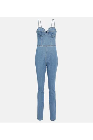 MAGDA BUTRYM Bustier denim jumpsuit