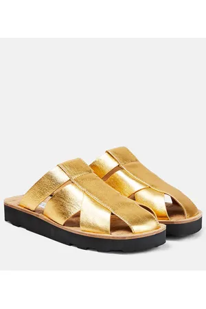GABRIELA HEARST Metallic leather mules